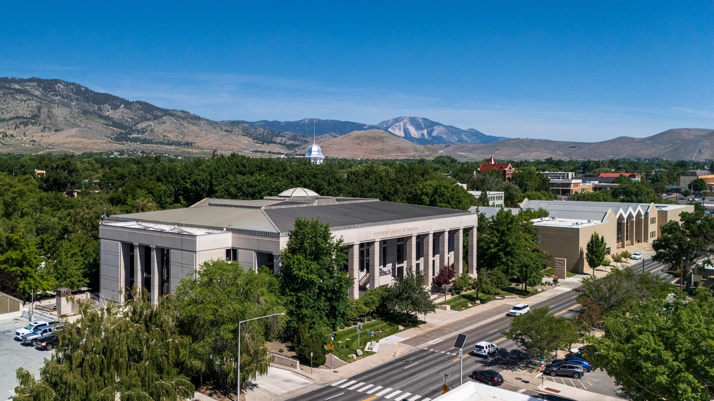 Civic building representing leadership and politics biographies